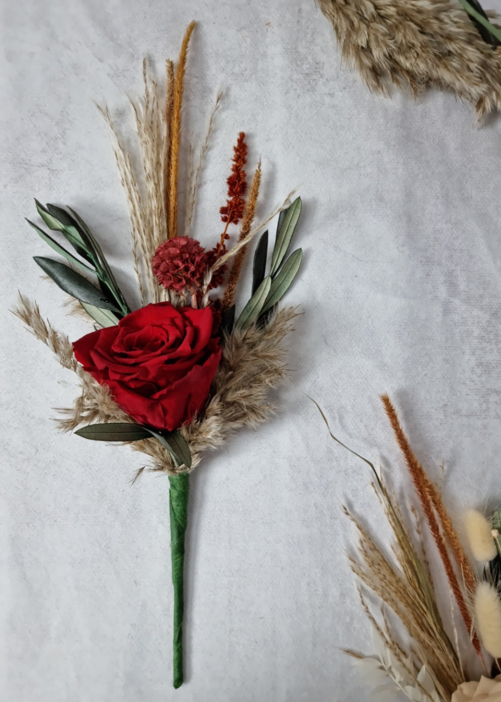 Rosen Trockenblumen-Strauß