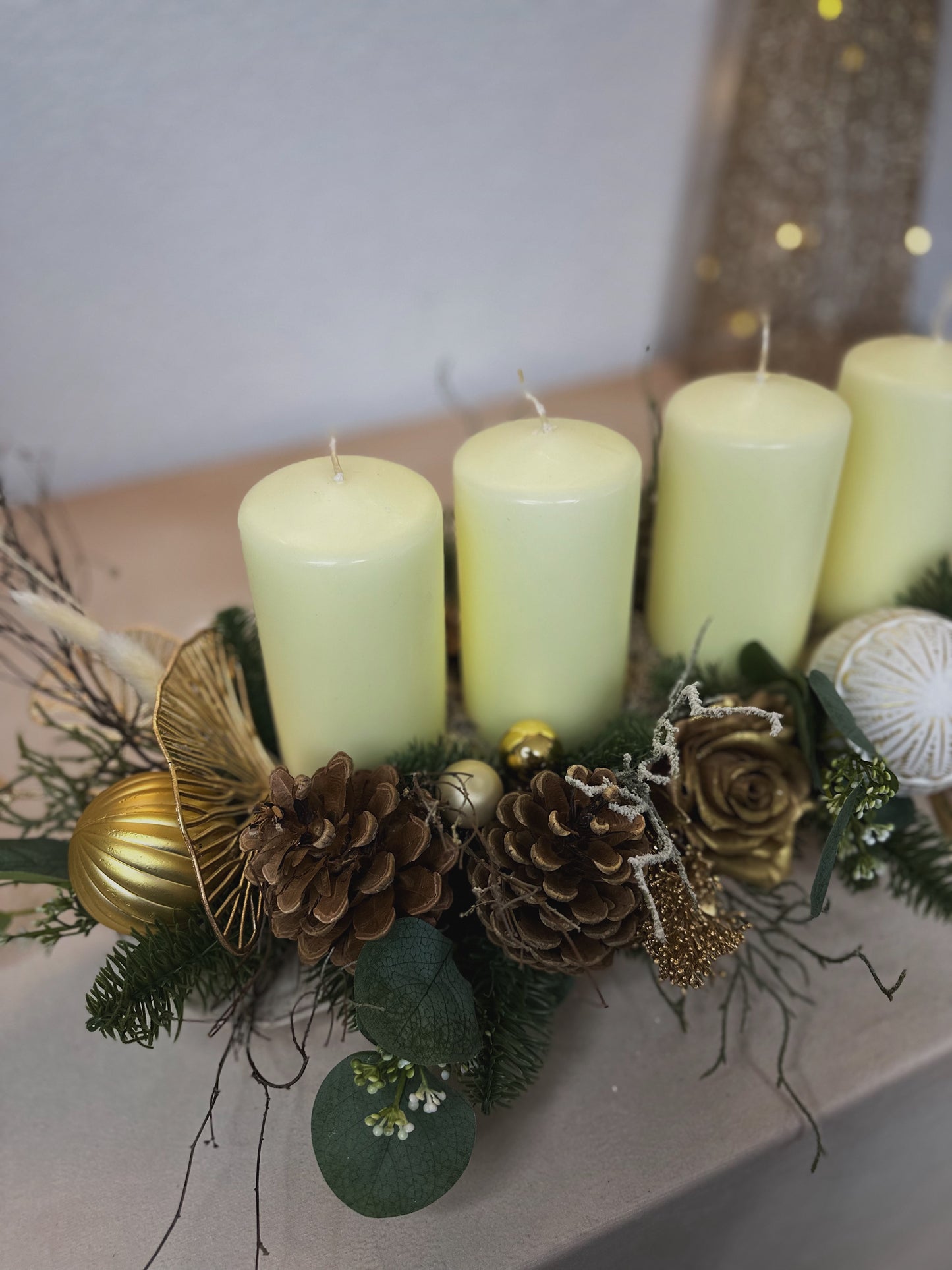 Adventsgesteck  Ivory Luxe