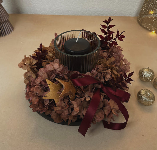 Adventsdeko Burgundy Noir