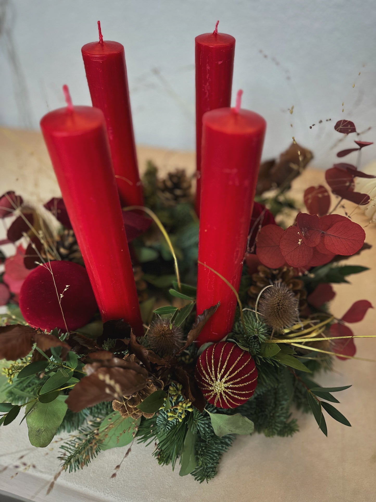 Adventskranz Weihnachtsglut