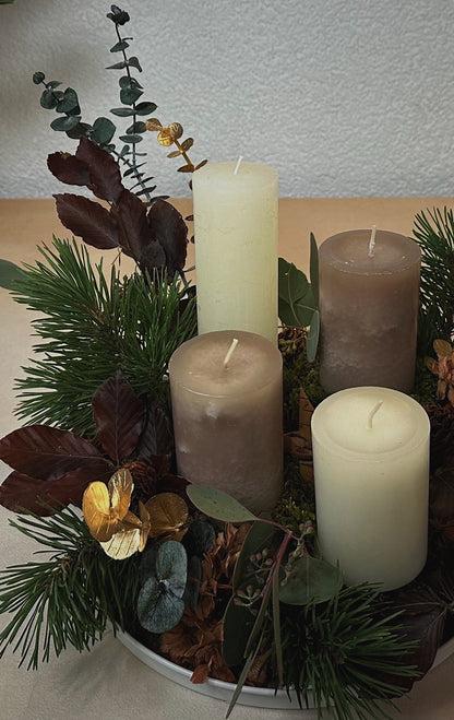 Adventsgesteck Winterruhe