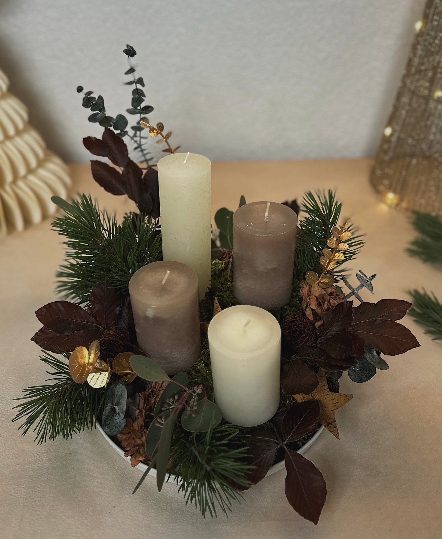 Adventsgesteck Winterruhe