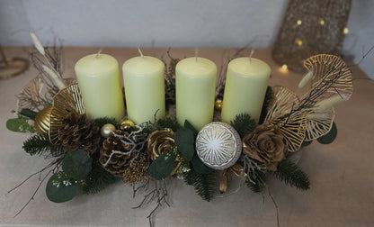 Adventsgesteck  Ivory Luxe