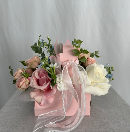 Blumenbox „Rosé Elegance“