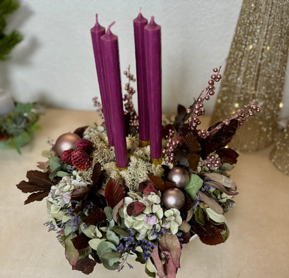 Adventskranz Roségold