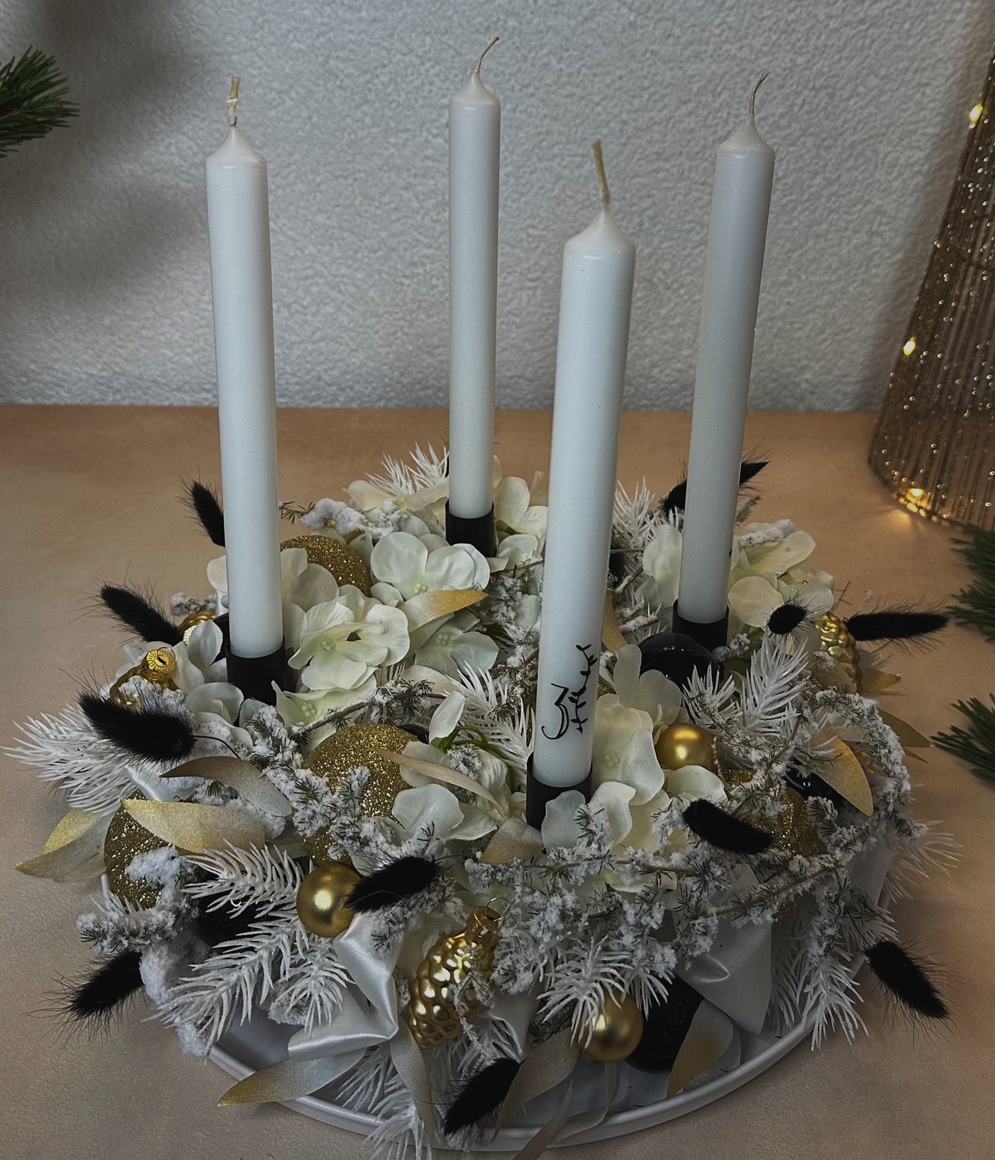 Adventskranz Winterglanz