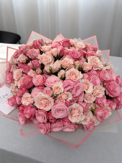 Rosenstrauß rosa