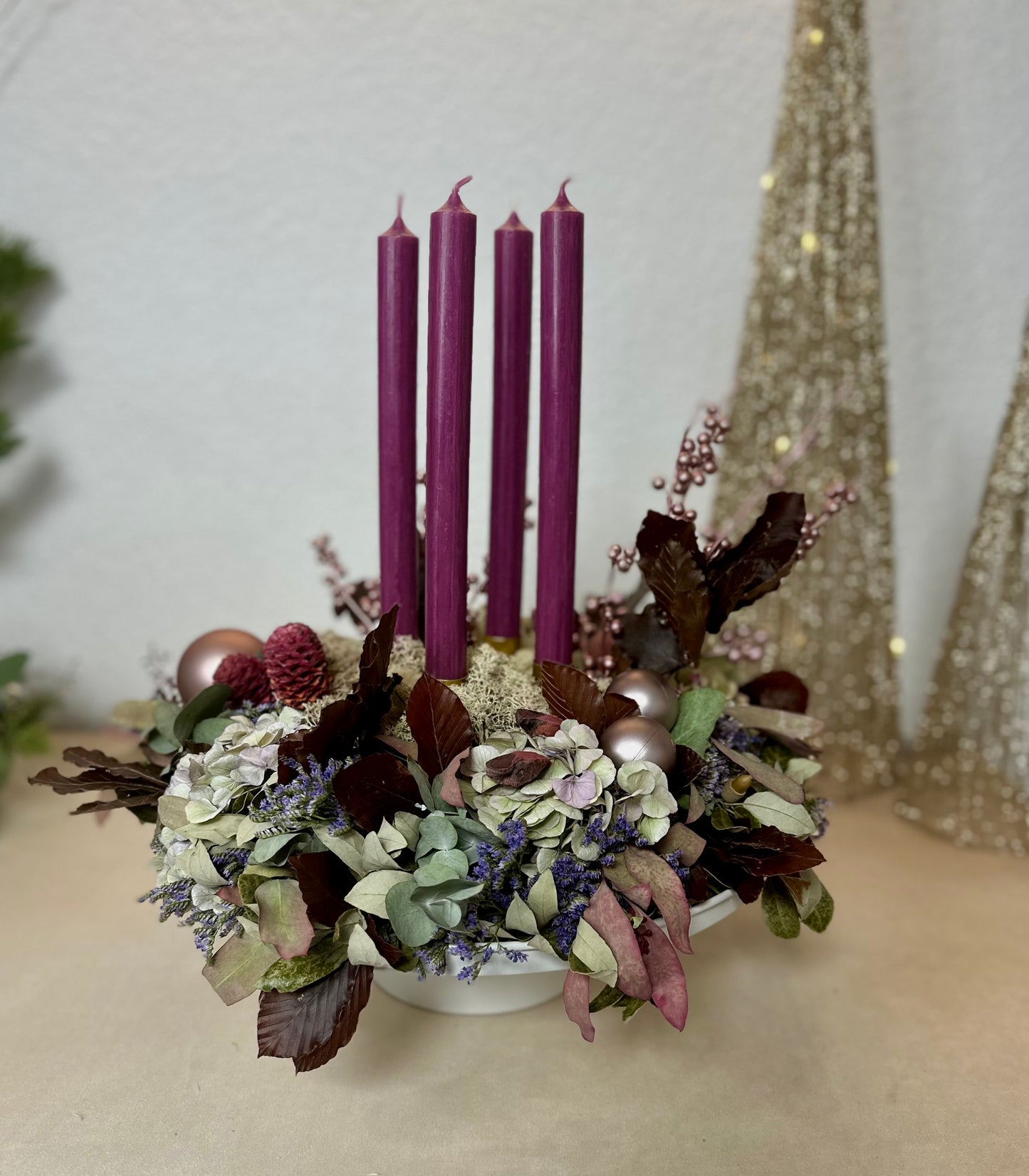 Adventskranz Roségold