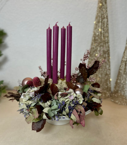 Adventskranz Roségold