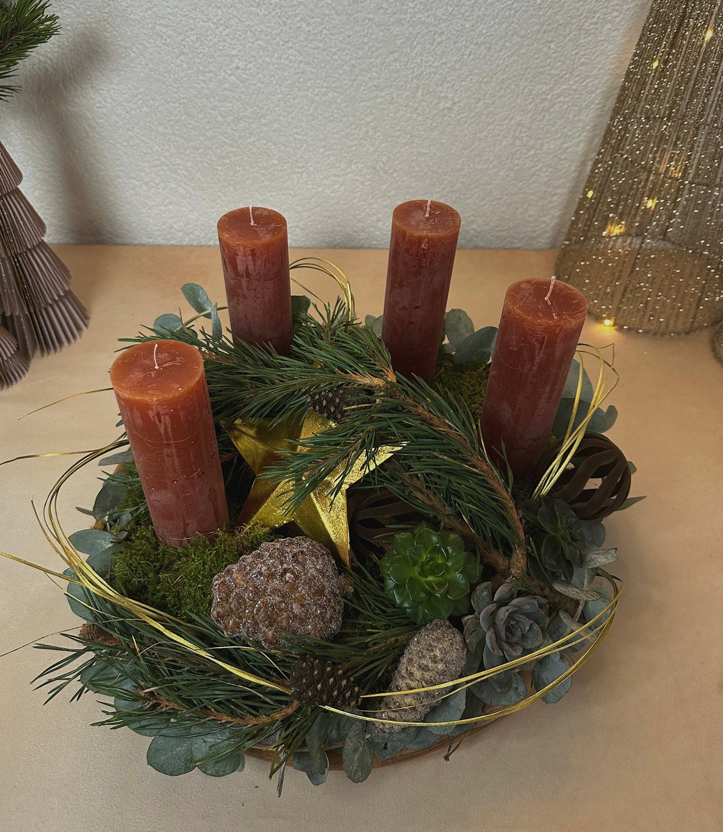 Adventskranz Rustic Warmth