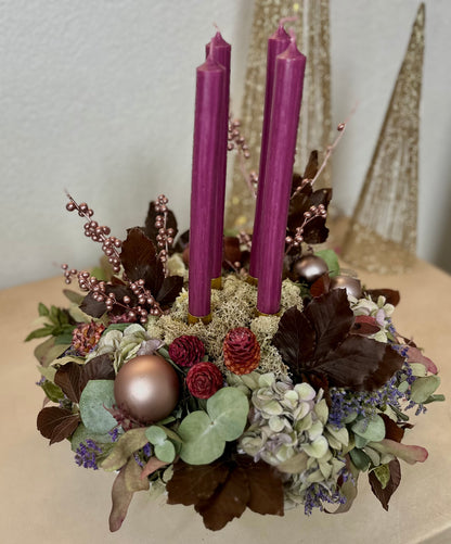 Adventskranz Roségold