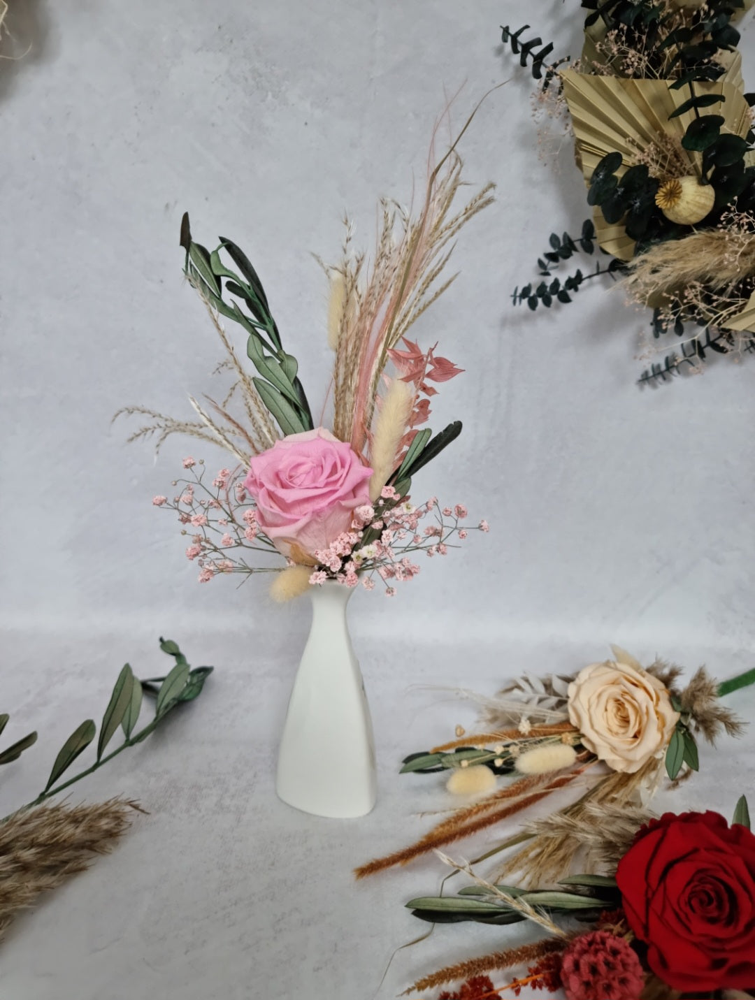 Rosen Trockenblumenstrauß