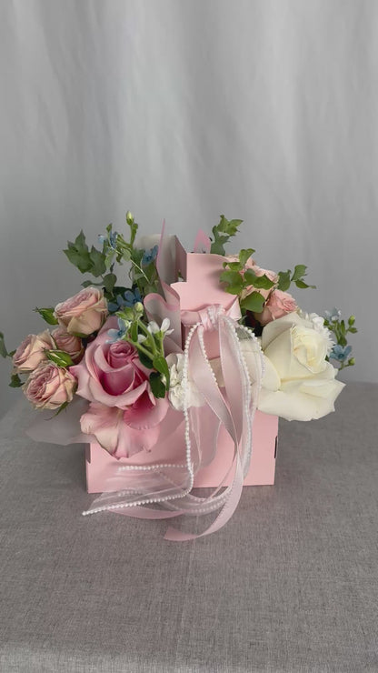 Blumenbox „Rosé Elegance“