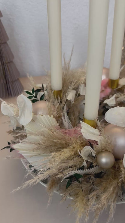 Adventskranz Pastellträume