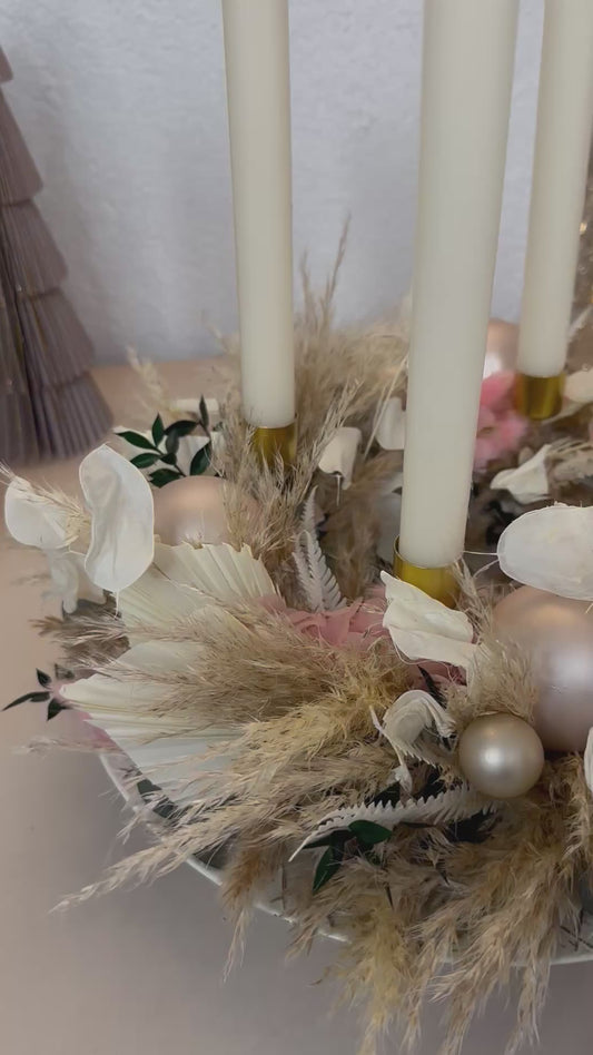 Adventskranz Pastellträume